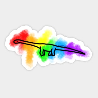 Rainbow Diplodicus Sticker